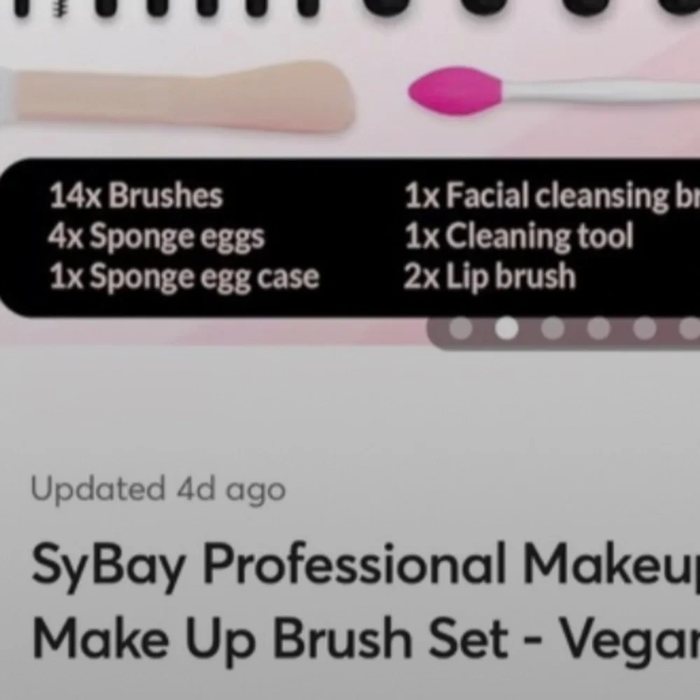 VEGAN 26 Piece Super SOFT Brush Set, BLENDING SPONGES ,& MORE, Vegan
